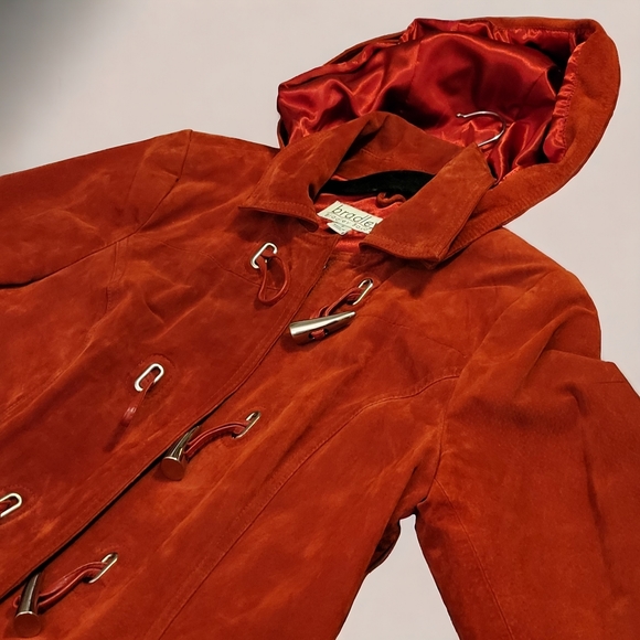 Suede coat Bradley Bayou with toggles  size S - Picture 13 of 16